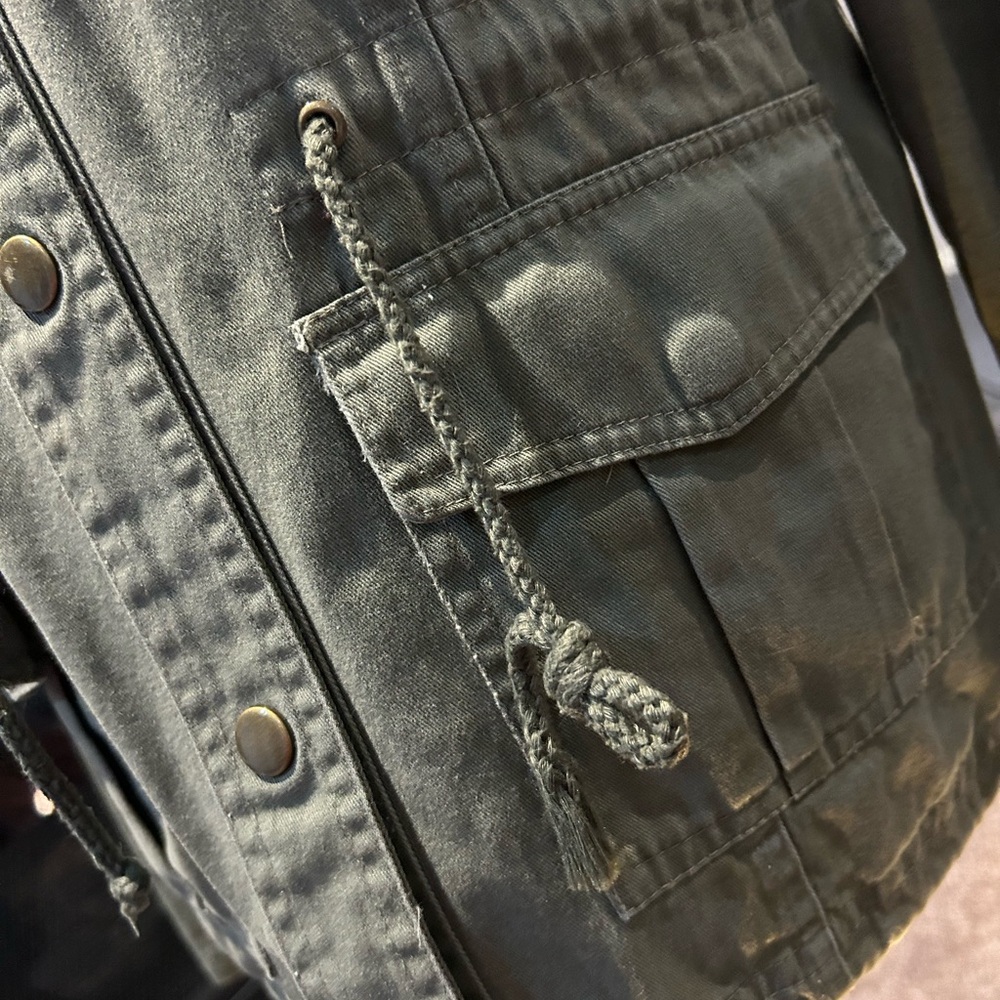 New Look Boho Drawstring Military Jacket - Picture 8 of 8